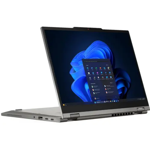 Lenovo Laptop 2-in-1 Lenovo ThinkPad L13 Gen 6, procesor Intel Core Ultra 7 255U, 13.3 inch, WUXGA, Touch, RAM 32GB, SSD 1TB, Intel Graphics, Windows 11 Pro, Gri