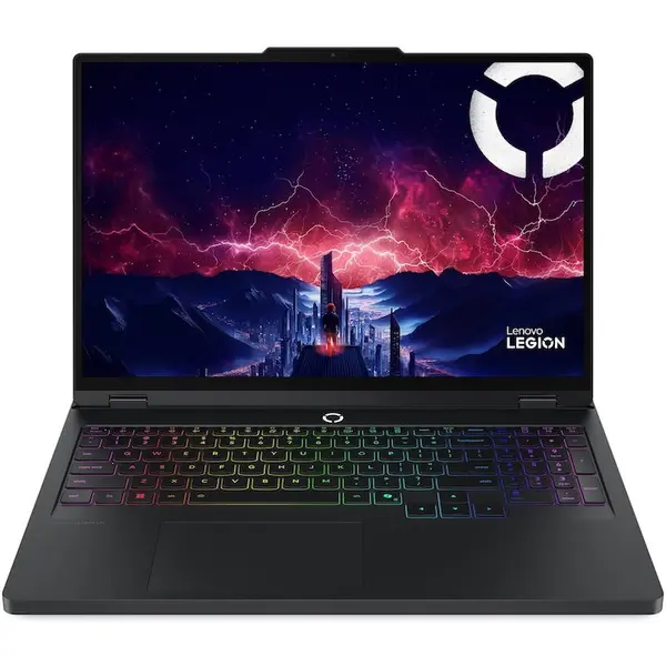 Lenovo Laptop Gaming Lenovo Legion Pro 5 16ADR10, procesor AMD Ryzen™ 9 8940HX pana la 5.3GHz, 16 inch, WQXGA, IPS, 240Hz, 16GB DDR5, 1TB SSD, NVIDIA® GeForce RTX™ 5060 8GB GDDR7, No OS, Negru