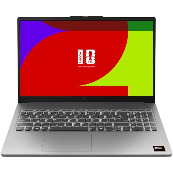 Lenovo Laptop Gaming Lenovo LOQ Essential 15ARP10E cu procesor AMD Ryzen™ 7 170, Display 15.6 Full HD, IPS, 144Hz, 16GB DDR5 RAM, 512GB SSD, Placa video NVIDIA GeForce RTX™ 4050 6GB GDDR6, No OS, Luna Grey