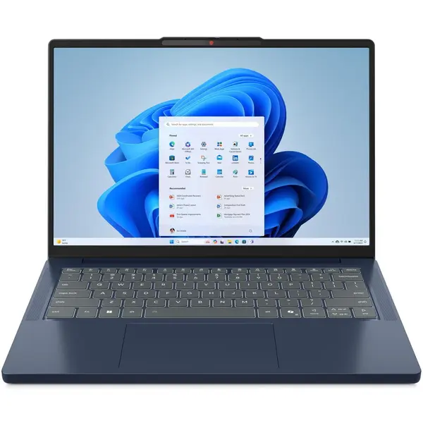 Lenovo Laptop Lenovo IdeaPad Slim 3 14IRH10 cu procesor Intel Core i5-13420H, 14 inch WUXGA OLED, 16GB RAM, 1TB SSD, Intel UHD Graphics, Albastru