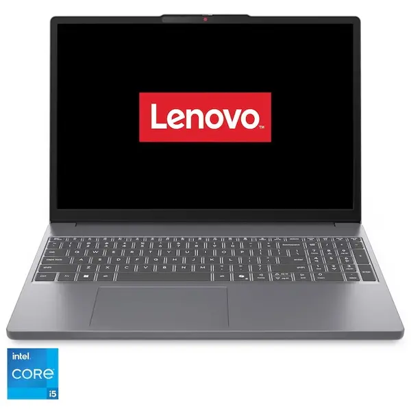 Lenovo Laptop Lenovo IdeaPad Slim 3 15IRH10, procesor Intel Core™ i5-13420H pana la 4.6GHz, 15.3 WUXGA, IPS, 16GB DDR5 RAM, 1TB SSD, Intel® UHD Graphics, No OS, Gri
