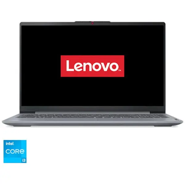 Lenovo Laptop Lenovo IdeaPad Slim 3 15IRU8, procesor Intel Core™ i3-1315U pana la 4.5GHz, 15.6 Full HD, 8GB LPDDR5 RAM, 512GB SSD, Intel® UHD Graphics, No OS, Gri