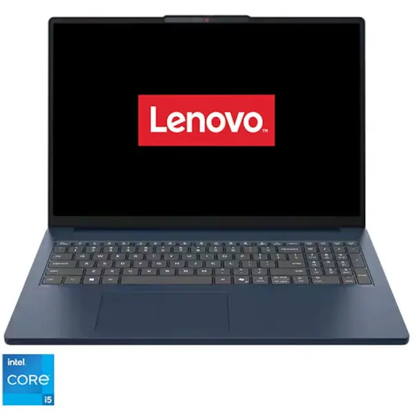 Lenovo Laptop Lenovo IdeaPad Slim 3 16IRH10, Display 16 WUXGA 1920x1200, IPS, Procesor Intel® Core™ i5-13420H, Memorie RAM 24 GB DDR5, Capacitate de stocare 1TB SSD M.2, Placa video integrata Intel UHD Graphics, Free DOS, Albastru (INT Keyboard)