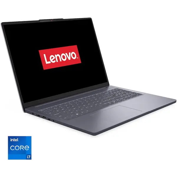 Lenovo Laptop Lenovo IdeaPad Slim 3 16IRH10, procesor Intel Core™ i7-13620H pana la 4.9GHz, 16 WUXGA, IPS, 16GB DDR5 RAM, 1TB SSD, Intel® UHD Graphics, No OS, Gri