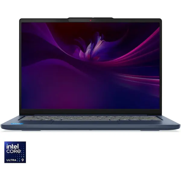 Lenovo Laptop Lenovo IdeaPad Slim 5 14IMH10 cu procesor Intel Core™ Ultra 9 185H, 14 WUXGA, OLED, 16GB DDR5 RAM, 1TB SSD, Placa video Intel® Arc™ Graphics, No OS, Cosmic Blue