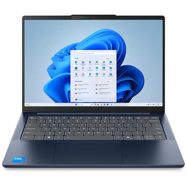 Lenovo Laptop Lenovo IdeaPad Slim 5 14IMH10, Procesor Intel® Core™ Ultra 5 135H (18M Cache, pana la 4.60 GHz), 14 inch, WUXGA OLED, 16GB DDR5, 1TB SSD, Intel Arc Graphics, No OS, Albastru