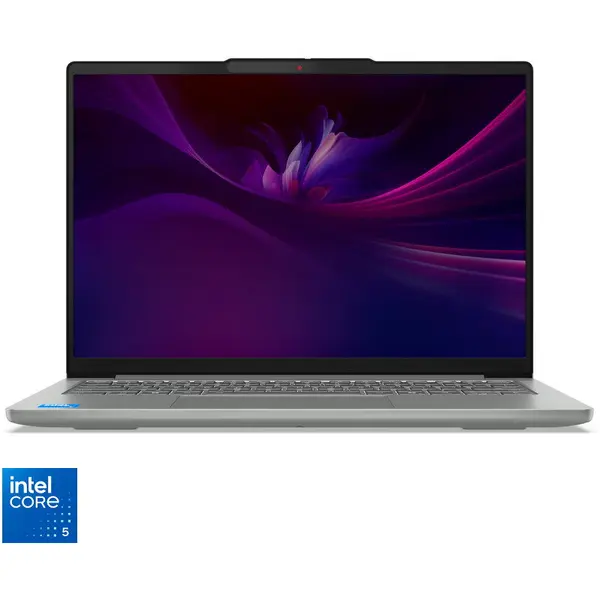 Lenovo Laptop Lenovo IdeaPad Slim 5 14IRH10R, Procesor Intel® Core™ 5 210H, Display 14 WUXGA (1920x1200), OLED, Memorie RAM 24GB DDR5, Capacitate 512GB SSD, Placa video integrata Intel® Graphics, No OS, Luna Grey (INT Keyboard)