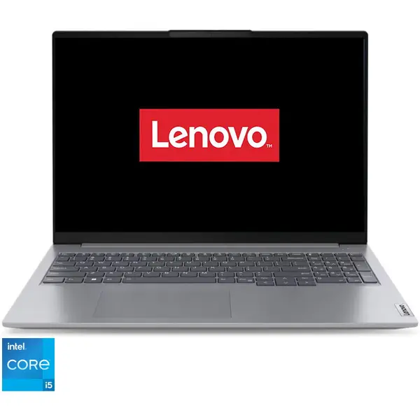 Lenovo Laptop Lenovo Thinkbook 16 G6 IRL cu procesor Intel® Core™ i5-13420H, 16 WUXGA (1920x1200), IPS, Memorie RAM 32GB DDR5, Capacitate 1TB SSD, Placa video integrata Intel® UHD Graphics, No OS, Arctic Grey (INT Keyboard)