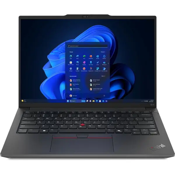 Lenovo Laptop Lenovo ThinkPad E14 Gen 8, Procesor Intel Core Ultra 5 325 (12M Cache, pana la 4.50 GHz), 14 inch, WUXGA, 16GB DDR5, 512GB SSD, Intel® Graphics, Windows 11 Pro, Negru