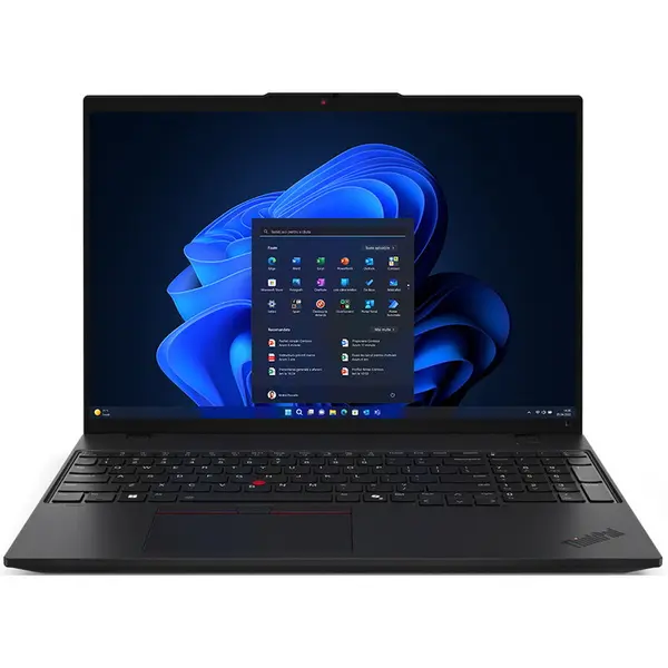 Lenovo Laptop Lenovo ThinkPad L16 Gen 1, Intel Core Ultra 7 155U, 16 WUXGA (1920x1200) IPS antiglare, 16GB RAM, 512GB SSD, Intel Graphics, No OS, Negru (INT Keyboard)