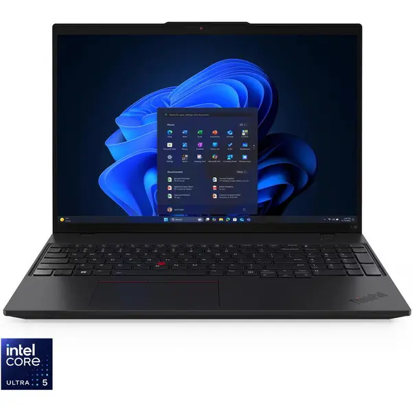Lenovo Laptop Lenovo ThinkPad L16 Gen 2, Display 16'' WUXGA 1920 x 1200, IPS, Procesor Intel® Core™ Ultra 5 225U, Memorie RAM 32GB DDR5, Capacitate de stocare 1TB SSD, Placa grafica Intel Graphics, Windows 11 Pro, Negru (INT Keyboard)