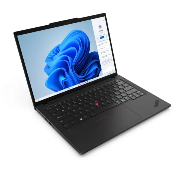 Lenovo Laptop Lenovo ThinkPad T14 Gen 6, Procesor Intel® Core™ Ultra 7 255U pana la 5.20 GHz, 14 inch, 2.8K, OLED, Touch, 120Hz, 32GB, 1TB SSD, Intel® Graphics, Windows 11 Pro, Negru