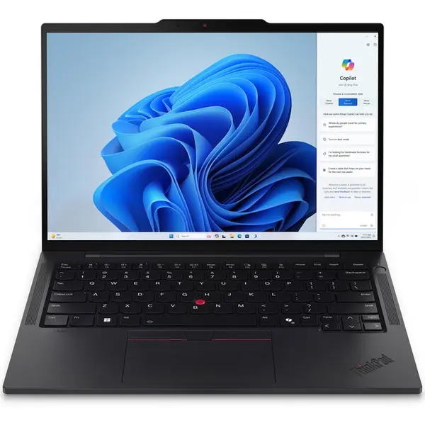 Lenovo Laptop Lenovo ThinkPad T14s Gen 5 cu procesor Intel® Core™ Ultra 7 155U pana la 4.8GHz, 14 WUXGA, IPS, 16GB LPDDR5x RAM, 512GB SSD, Intel® Graphics, Windows® 11 Pro, Negru (INT Keyboard)