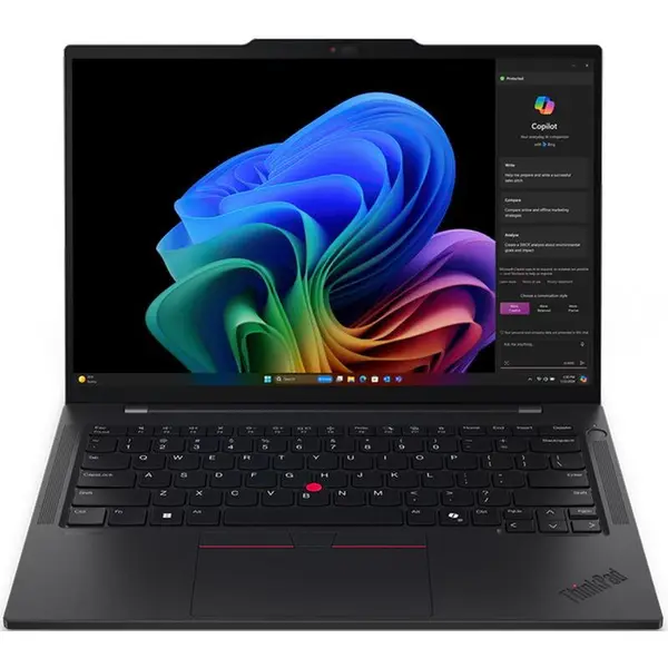 Lenovo Laptop Lenovo ThinkPad T14s Gen 6, Procesor Intel® Core™ Ultra 7 265U, 12M Cache, pana la 5.30 GHz, 14 inch, 2.8K OLED 120Hz VRR Touch, 64GB LPDDR5X, 1TB SSD, Intel® Graphics, Windows 11 Pro, Negru