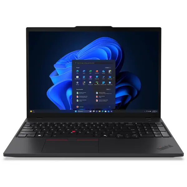 Lenovo Laptop Lenovo ThinkPad T16 Gen 4 cu procesor Intel Core Ultra 7 255U, 16 inch, WUXGA, 32GB RAM, 1TB SSD, Intel Graphics, Windows 11 Pro, Negru