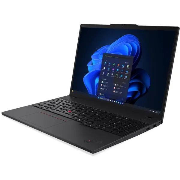 Lenovo Laptop Lenovo ThinkPad T16 Gen 4 cu procesor Intel Core Ultra 7 255U, 16 inch WUXGA, 64GB DDR5, 1TB SSD, Intel Graphics, Windows 11 Pro, Negru