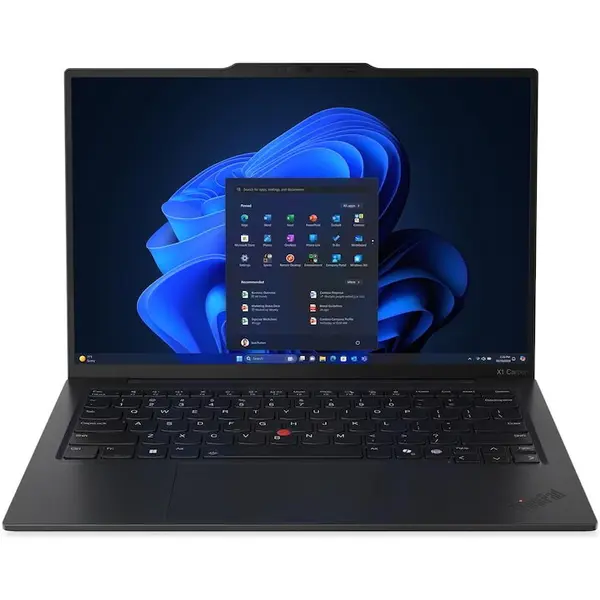 Lenovo Laptop Lenovo ThinkPad X1 Carbon Gen 13 Aura Edition, procesor Intel Core™ Ultra 7 255U pana la 5.20 GHz, 14 WUXGA IPS, 32GB RAM, 1TB SSD, Intel® Graphics, Windows 11 Pro, Negru