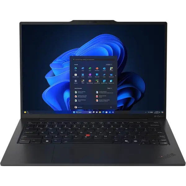 Lenovo Laptop Lenovo ThinkPad X1 Carbon Gen 13 Aura Edition, Intel Core Ultra 7 255U, 14 inch 2.8K Touch, 32GB RAM, 1TB SSD, 5G, Windows 11 Pro, Negru (INT Keyboard)