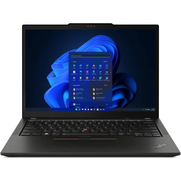 Lenovo Laptop Lenovo ThinkPad X13 Gen4 (Intel), procesor Intel Core i7 1355U, 13, WUXGA, anti-glare, 16GB RAM lipita LPDDR5 la 4800MHz, SSD 512 GB, grafica Intel Iris Xe, Windows 11 Pro, Negru