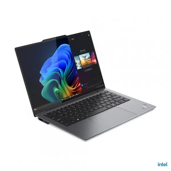 Lenovo Laptop Lenovo ThinkPad X9-14 Gen 1 Aura Edition, Procesor Intel® Core™ Ultra 7 258V pana la 4.80 GHz, 14 inch, 2.8K OLED, Touch, 32GB LPDDR5X, 1TB SSD, Intel Arc 140V Graphics, Windows 11 Pro, Gri
