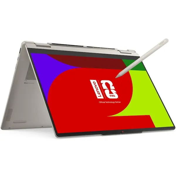 Lenovo Laptop Lenovo Yoga 7 2-in-1 14AGP11, procesor AMD Ryzen™ AI 7 445 pana la 4.6GHz, 14 WUXGA, OLED, Touch, 32GB LPDDR5x RAM, 1TB SSD, AMD Radeon™ 840M Graphics, No OS, Seashell