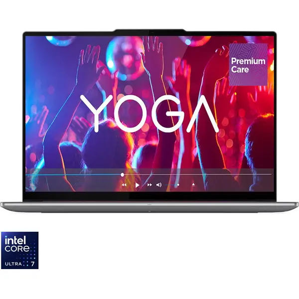 Lenovo Laptop Lenovo Yoga Pro 9 16IAH10, Display 16'' 2.8K OLED 2880 x 1800, Procesor Intel® Core™ Ultra 7 255H, Memorie RAM 32GB LPDDR5X, Capacitate de stocare 1TB SSD, Placa video dedicata nVidia GeForce RTX 5050 8GB GDDR7, Windows 11 Home, Gri (INT Ke