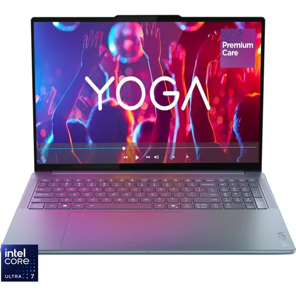 Lenovo Laptop Lenovo Yoga Pro 9 16IAH10, Procesor Intel® Core™ Ultra 7 255H, 16 2.8K (2880 x 1800), WQXGA+, OLED, 120Hz, Memorie RAM 32GB LPDDR5x, Capacitate 1TB SSD, Placa video dedicata NVIDIA® GeForce RTX™ 5050 8GB GDDR7, Windows® 11 Home, Tidal Teal