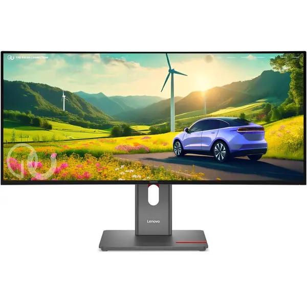 Lenovo Monitor curbat ultrawide IPS Lenovo LCD 34 , T34WD-40, 64ADGAT1EU, 34 cu rezolutie WQHD (3440 × 1440) , 120 HZ, 4 ms, Negru