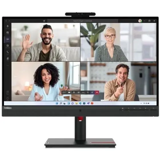 Lenovo Monitor IPS LED Lenovo 27 T27hv-30, WQHD (2560 x 1440), HDMI, DisplayPort, Boxe, Pivot, Negru