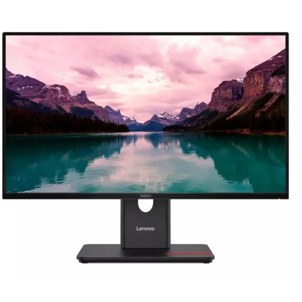 Lenovo Monitor IPS LED Lenovo ThinkVision T24-40, 23.8 inch, FulL HD 1920 x 1080, VGA, HDMI, DisplayPort, Pivot, 120 Hz, 4 ms, Negru