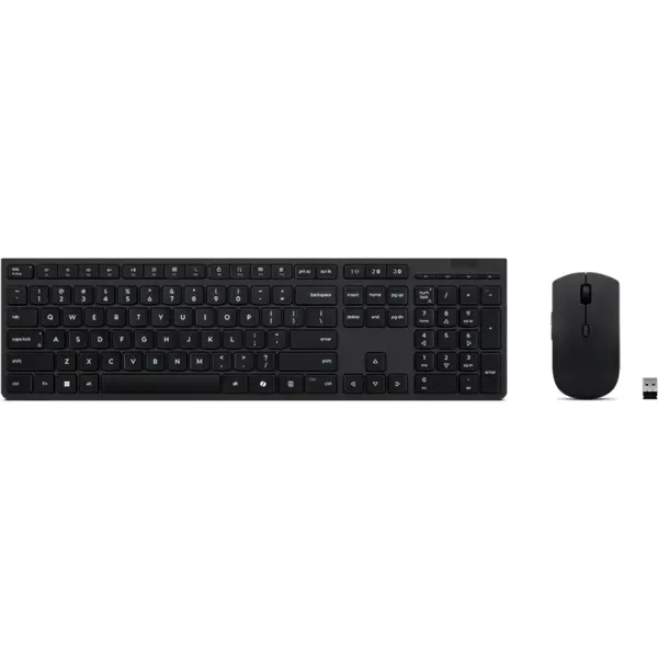 Lenovo Set Tastatura si Mouse Lenovo Professional Wireless Rechargeable Combo Keyboard and Mouse-Russian/Cyrillic, Wireless, Bluetooth