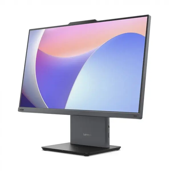 Lenovo Sistem desktop All in One, Lenovo ThinkCentre neo 50a 24 G5, Intel Core i5-13420H, 23.8 inch, Full HD, 16GB RAM, 512GB SSD, Intel UHD Graphics, Windows 11 Pro, Gri inchis