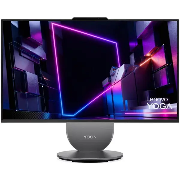 Lenovo Sistem desktop All in One Lenovo Yoga 27IPH11, procesor Intel Core Ultra 5 325, 27 inch, QHD, RAM 16GB, SSD 1TB, Intel Graphics, No OS, Gri