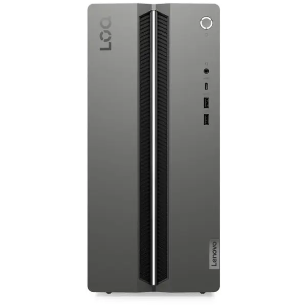 Lenovo Sistem desktop Gaming Lenovo LOQ Tower 17IRR9, procesor Intel® Core i5-14400, RAM 24GB, SSD 1TB, AMD Radeon RX 7600 8GB, No OS, Negru