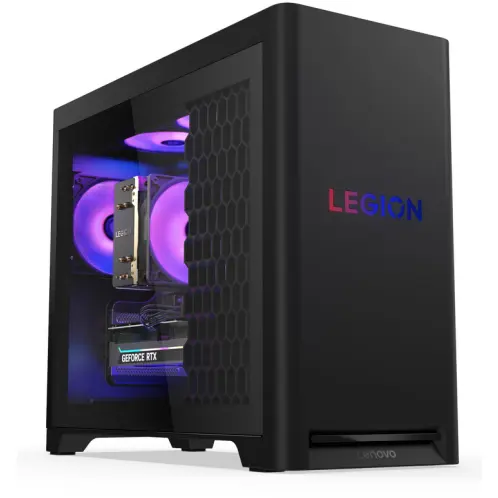 Lenovo Sistem desktop Lenovo Legion T5 30IAS10, procesor Intel Core Ultra 5 225, 32GB RAM, 1TB SSD, nVidia GeForce RTX 5060 Ti 8GB, Windows 11 Home, Negru,
