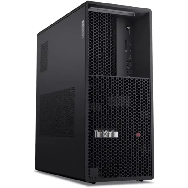 Lenovo Sistem desktop Lenovo ThinkStation P3 Tower Gen 2, Procesor Intel® Core™ Ultra 7 265K 3.9GHz Arrow Lake, 64GB RAM, 1TB SSD, Intel Graphics, Windows 11 Pro, Negru