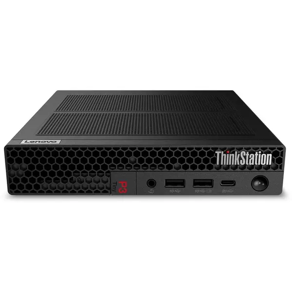 Lenovo Sistem PC Lenovo ThinkStation P3 Tiny Gen 2, Intel Core Ultra 7 265T, RAM 32 GB, SSD 1 TB, NVIDIA RTX A1000 8GB, Windows 11 Pro, Negru