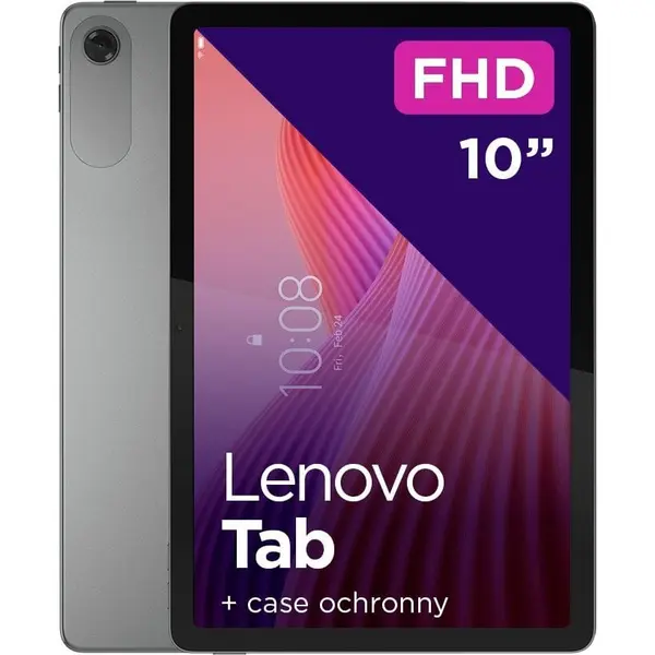 Lenovo Tableta Lenovo Tab, 10.1, 4G LTE, 4GB RAM, 64GB, Mediatek Helio G85, Wi-Fi, Android 14, Gri