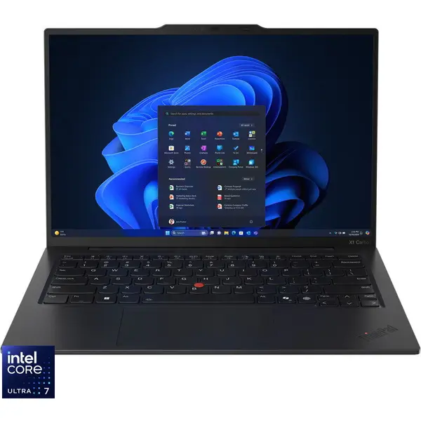 Lenovo Ultrabook Lenovo 14'' ThinkPad X1 Carbon Gen 13, 2.8K OLED 120Hz VRR, Intel® Core™ Ultra 7 258V, 32GB LPDDR5X, 1TB SSD, Intel Arc 140V, 5G, Windows 11 Pro, Negru (INT Keyboard)