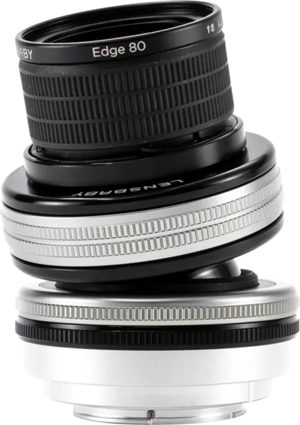 Lensbaby Composer Pro II Obiectiv, Optica Edge 80, Montura Fuji X, Focalizare Selectiva, Corp Metal