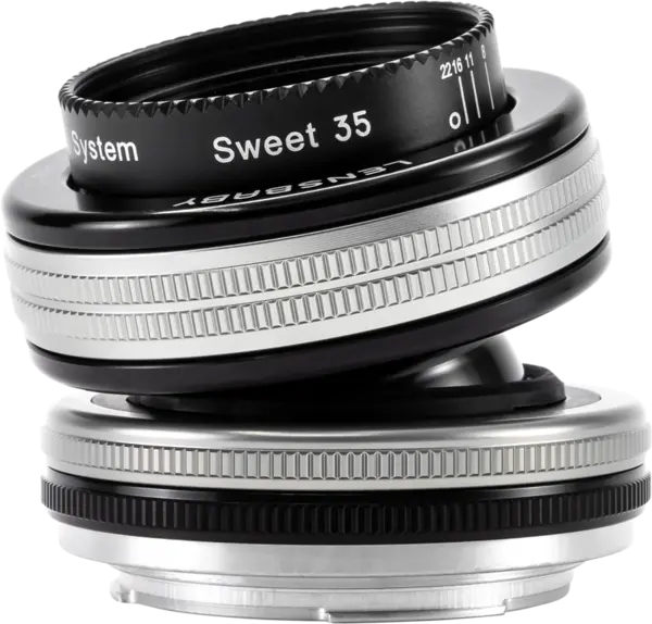 Lensbaby Composer Pro II Obiectiv, Optica Sweet 35, Montura Fuji X, Focalizare Selectiva, Corp Metal