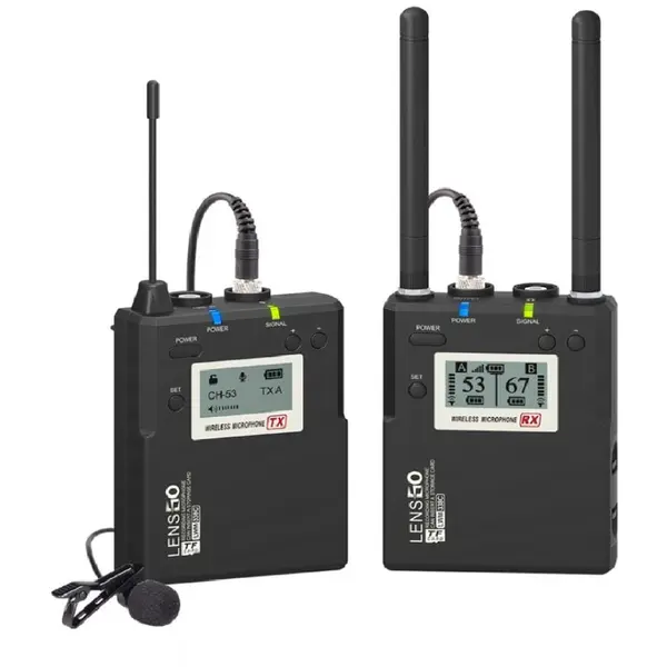 Lensgo Microfon lavaliera wireless LENSGO LWM-338C