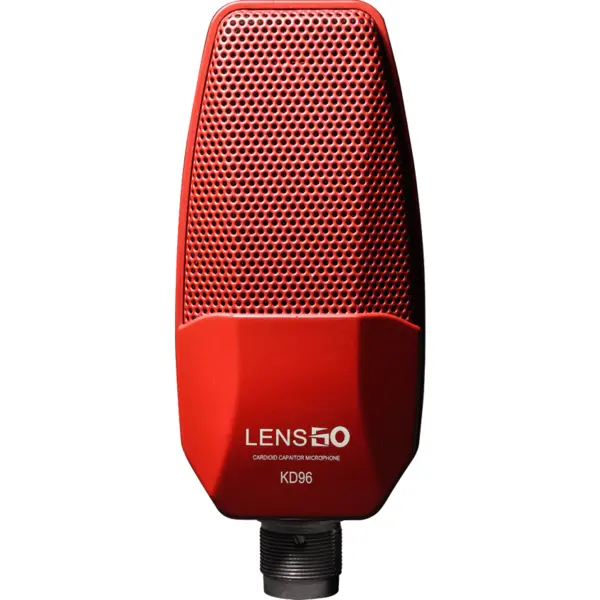 Lensgo Microfon profesional Lensgo KD96 cardioid pentru streaming / podcast, Rosu