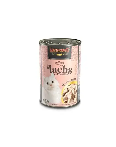 LEONARDO conserva cu somon, pentru pisici 6x400 g