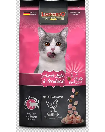 LEONARDO Light alimente pentru pisici adulte supraponderale 1,8 kg