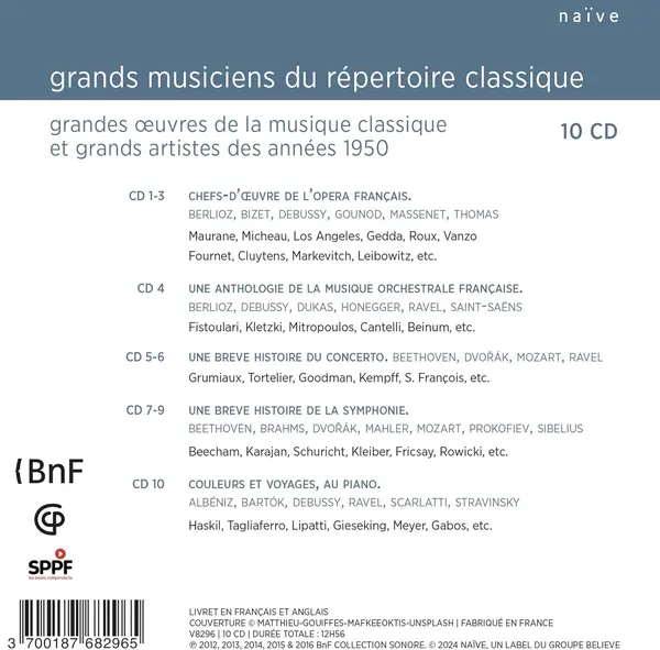 Les Collections sonores de la Bibliotheque National de France Vol. 1 (10CDs Box Set) | Various Artists