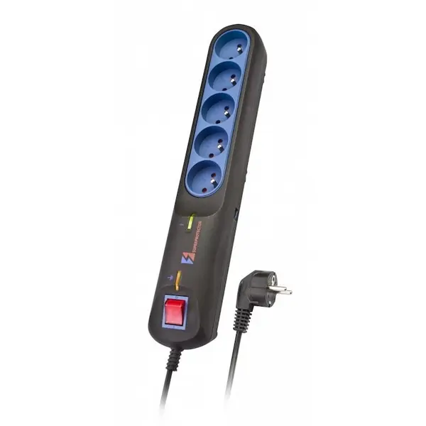 LESTAR Prelungitor, Lestar, Multipla, 2,5m, Negru