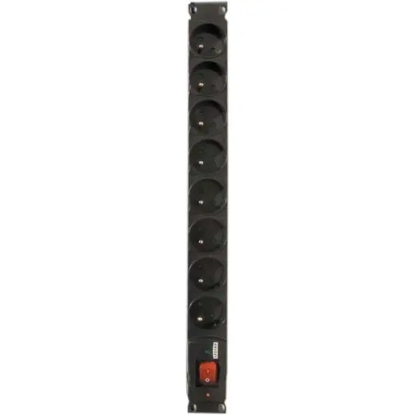 LESTAR Prelungitor multiplu Lestar, 8 prize, 1.5m, Negru