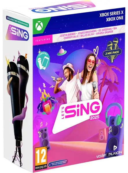 Let's Sing 2025 Double Mic Bundle XBOX SERIES X