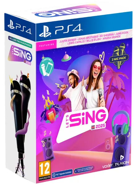 Lets Sing 2025 Double MIC Bundle PS4
